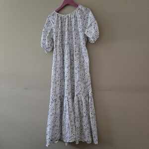 Apiece Apart Maxi Dress White Lavender Size 8